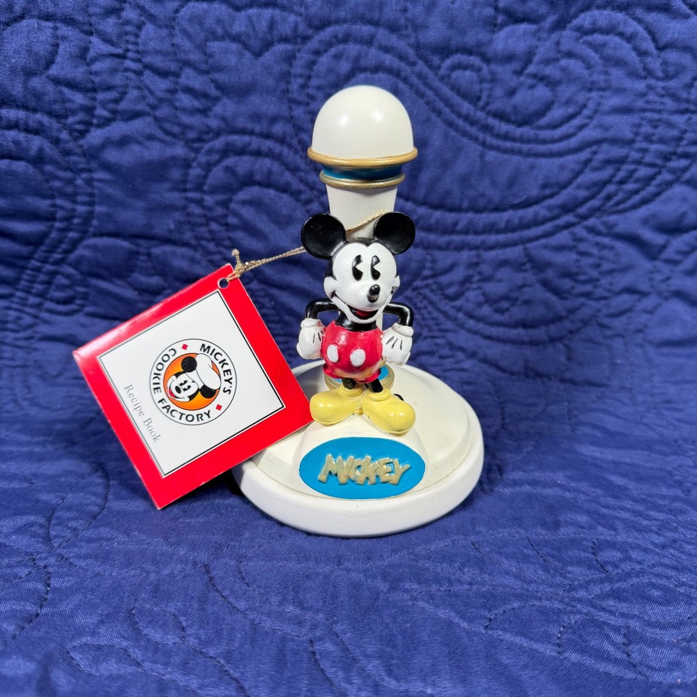 Disney Mickey Mouse Cookie Factory Stamp and Recipe Book Set Vintage Kitchenware